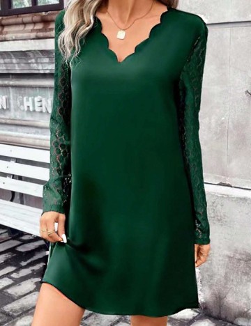 Rochie scurta SHEIN, verde