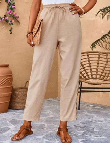 Pantaloni SHEIN, crem