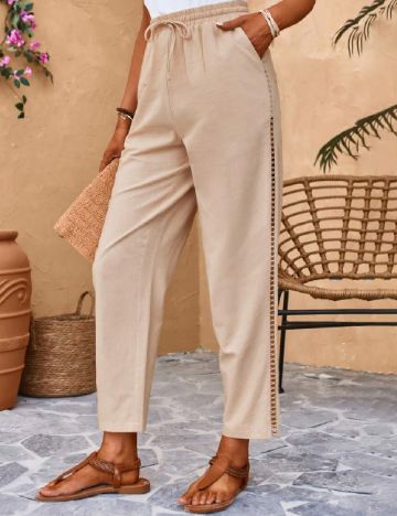 Pantaloni SHEIN, crem