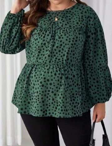 Bluza SHEIN Maternity Plus, verde Verde