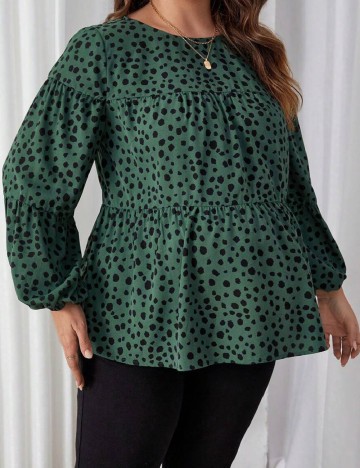 Bluza SHEIN Maternity Plus, verde