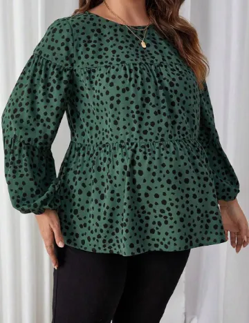 Bluza SHEIN Maternity Plus, verde Verde