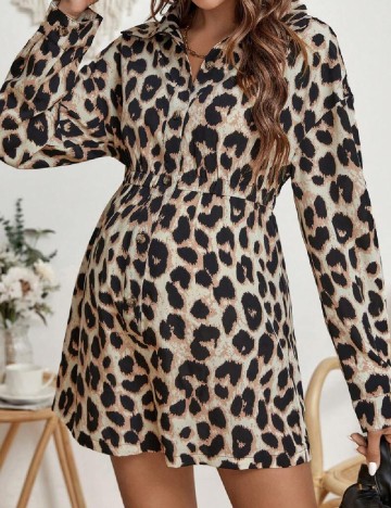 Salopeta SHEIN Maternity, animal print