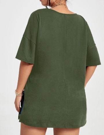 Tricou SHEIN CURVE, verde