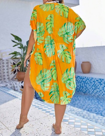 Rochie de plaja SHEIN CURVE, portocaliu