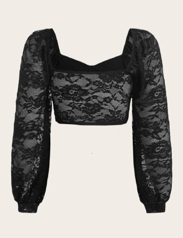 Top SHEIN CURVE, negru