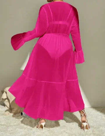 Kimono SHEIN CURVE, roz Roz