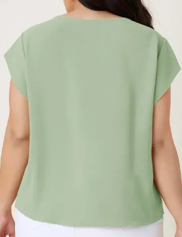 Bluza SHEIN CURVE, verde Verde