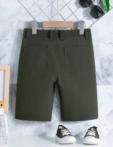 Pantaloni scurti Shein Kids, verde Verde