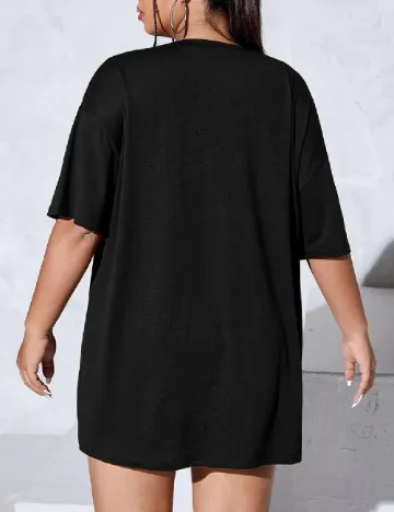 Tricou Oversize SHEIN CURVE, negru Negru