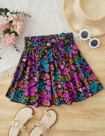 Fusta Shein Kids, floral