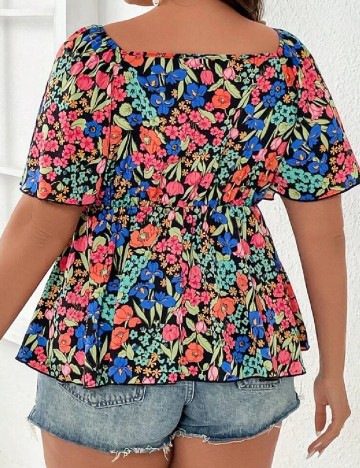 Bluza SHEIN CURVE, floral print