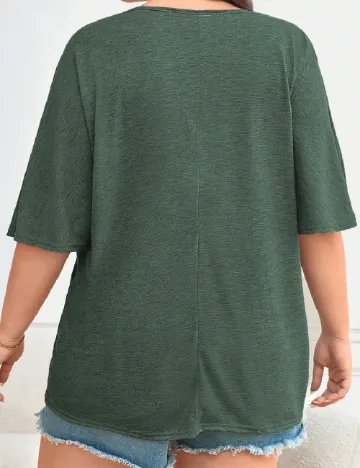 Tricou SHEIN CURVE, verde Verde