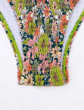 Costum de baie SHEIN, floral print