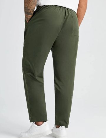 Pantaloni SHEIN Plus Size Men, verde