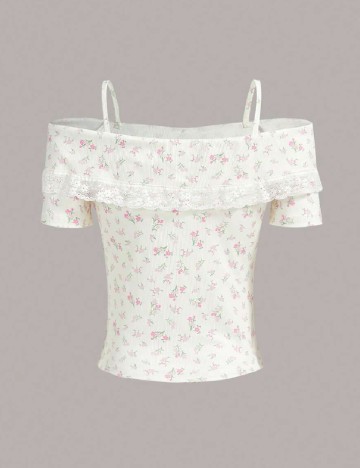 Top Romwe, floral