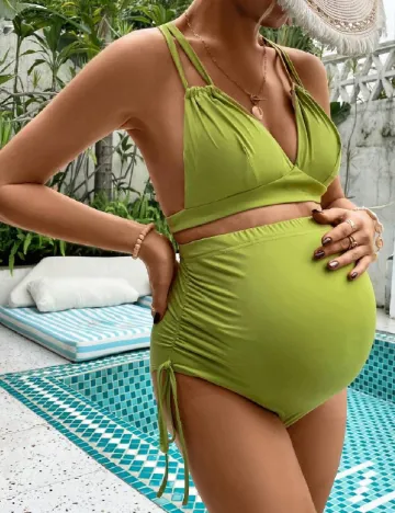 Costum de baie SHEIN Maternity, verde Verde