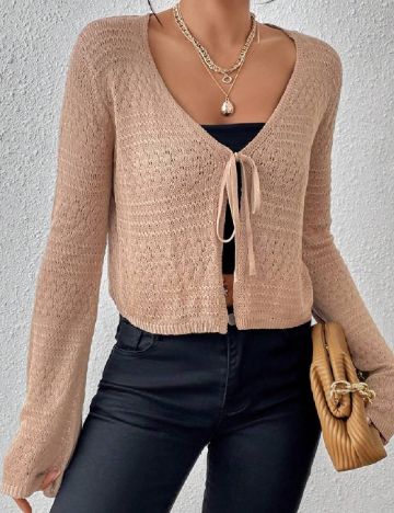 Cardigan SHEIN, maro