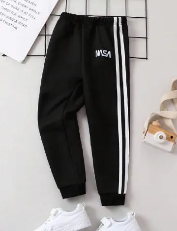 Pantaloni Shein Kids, negru