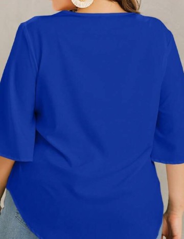 Bluza SHEIN CURVE, albastru