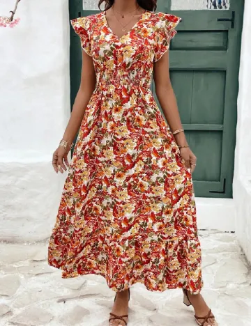Rochie lunga SHEIN, floral Floral print