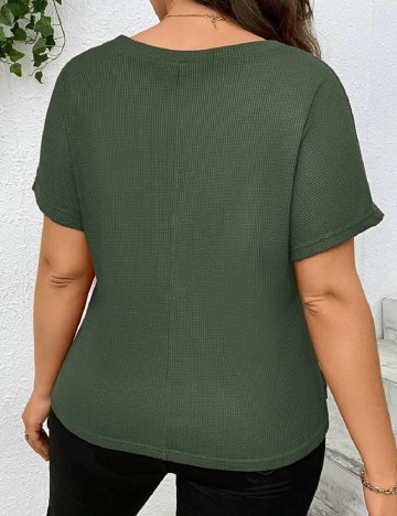 Bluza SHEIN CURVE, verde