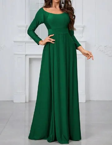 Rochie lunga SHEIN, verde Verde