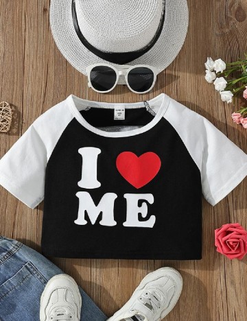 Top Shein Kids, negru