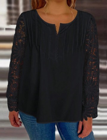 Bluza SHEIN CURVE, negru