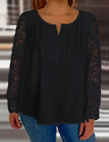 Bluza SHEIN CURVE, negru