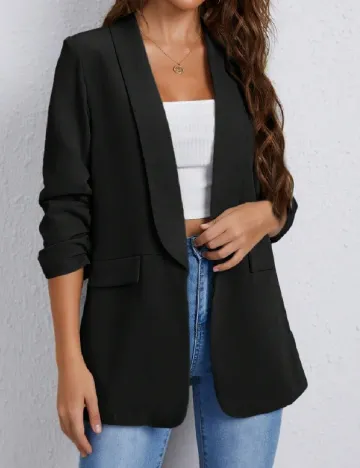 Blazer SHEIN, negru Negru