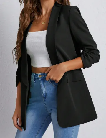 Blazer SHEIN, negru Negru