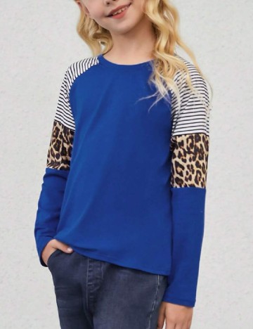 Bluza Shein Kids, albastru