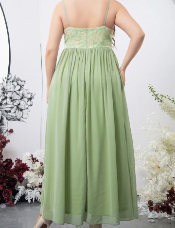 Rochie lunga SHEIN CURVE, verde