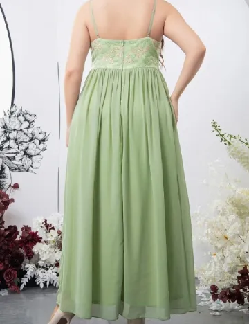 Rochie lunga SHEIN CURVE, verde Verde