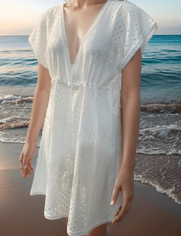 Rochie de plaja SHEIN, alb