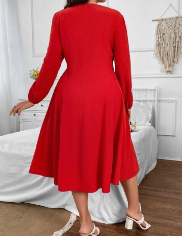 Rochie medie SHEIN CURVE, rosu