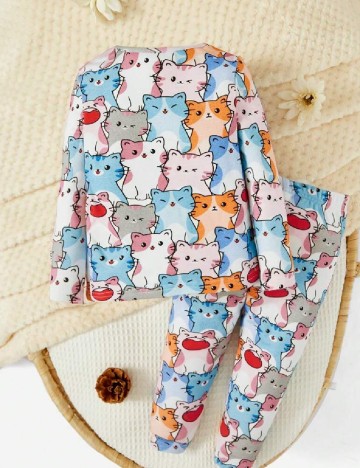 Pijama Shein Kids, mix culori