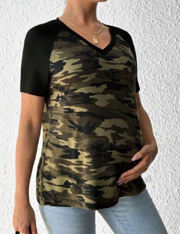 Tricou SHEIN Maternity, army