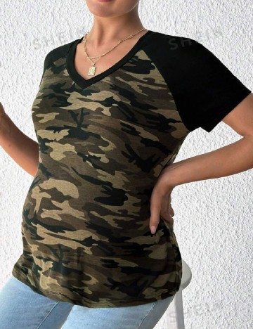 Tricou SHEIN Maternity, army