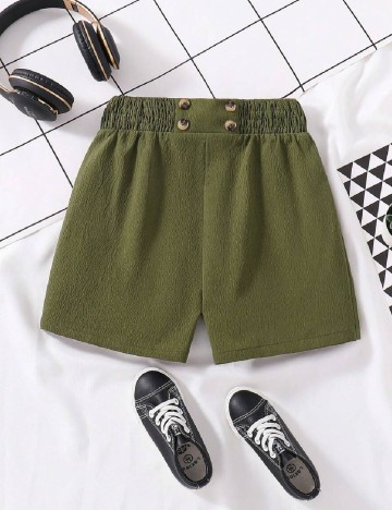 Pantaloni scurti Shein Kids, verde