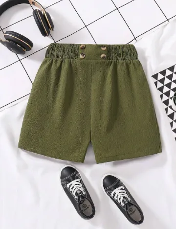 Pantaloni scurti Shein Kids, verde Verde