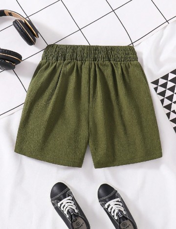 Pantaloni scurti Shein Kids, verde