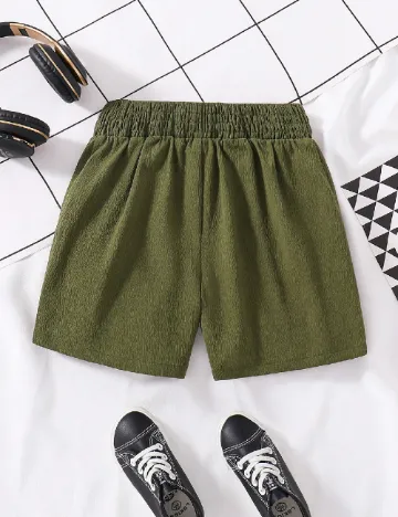 Pantaloni scurti Shein Kids, verde Verde