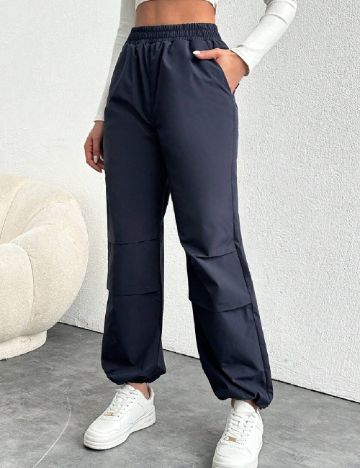 Pantaloni SHEIN, bleumarin