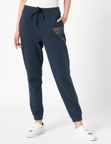 Pantaloni American Eagle, bleumarin Albastru