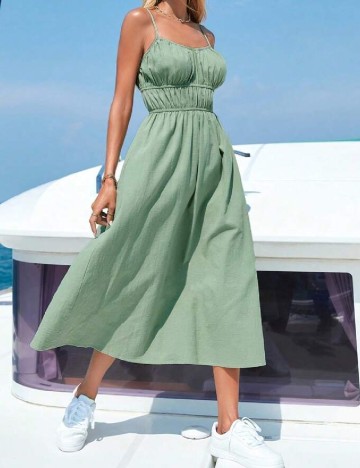 Rochie medie SHEIN, verde