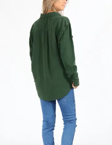 Camasa Oversize American Eagle, verde Verde