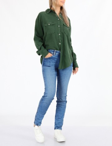 Camasa Oversize American Eagle, verde