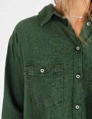 Camasa Oversize American Eagle, verde Verde